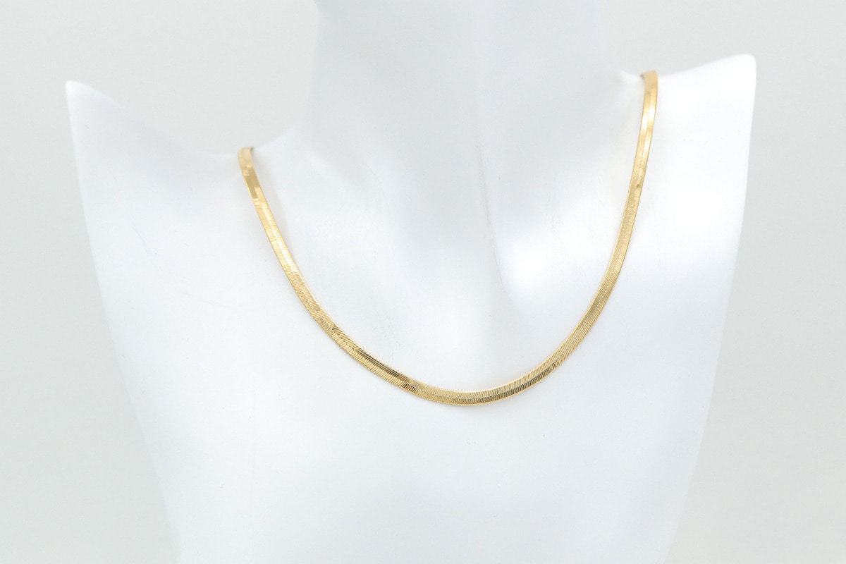Snake chain necklace(16&quot;), NSPD135-G1