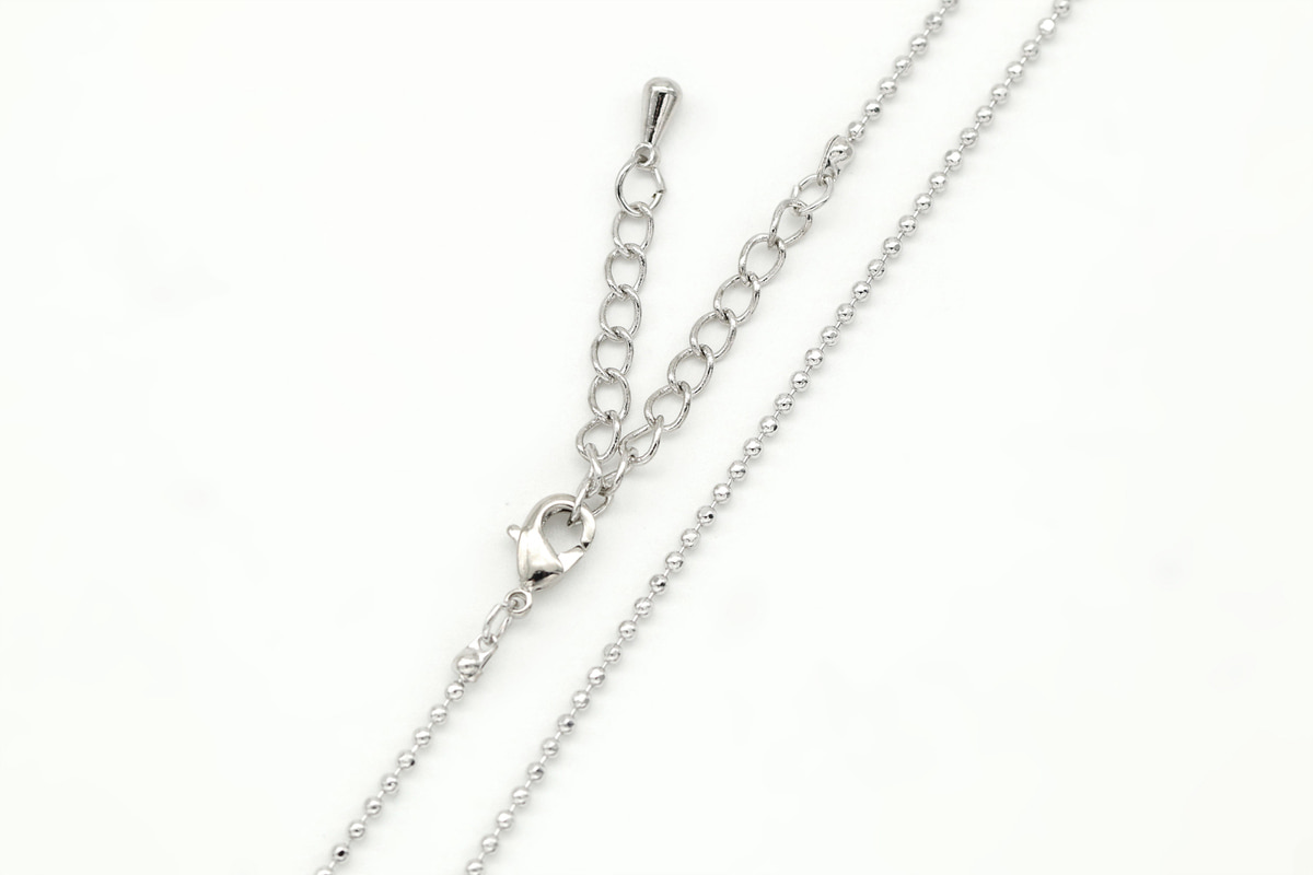 1.5 ball DC chain necklace, N0404-R1