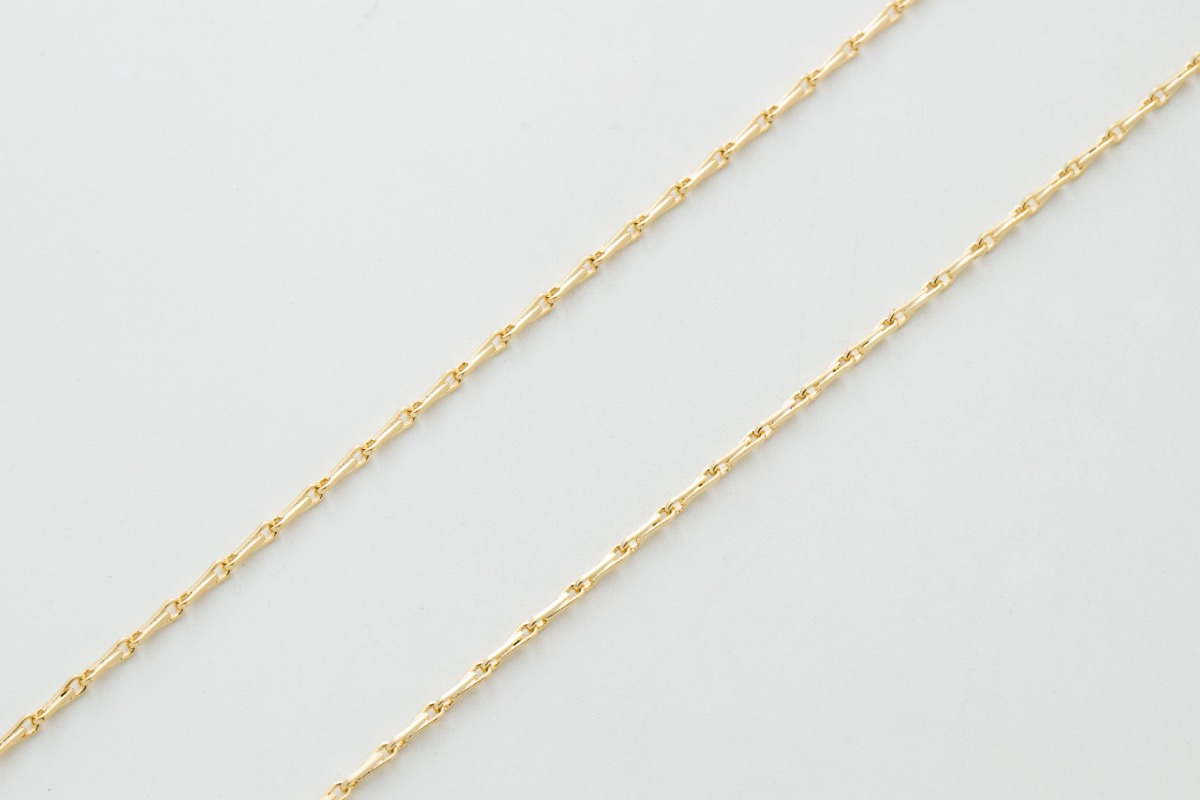 [CJ14-06] unique link chain, Red brass, Nickel free, Dainty link chain, Necklace making supplies, Wholesale jewelry makings, 1m