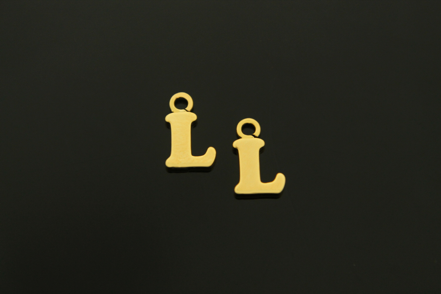 알파벳대문자(링크), AL-G4, 2개, 무니켈, 골드도금, 10mm
