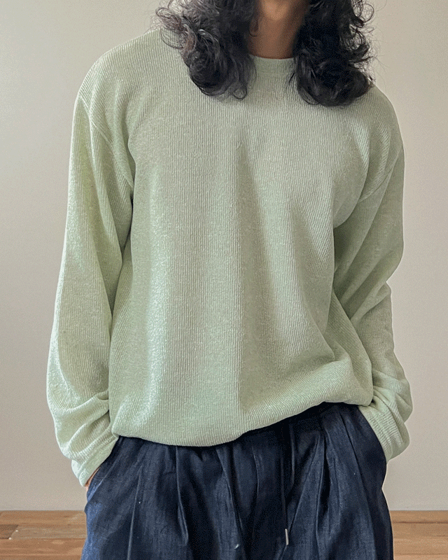 linen knit sleeve