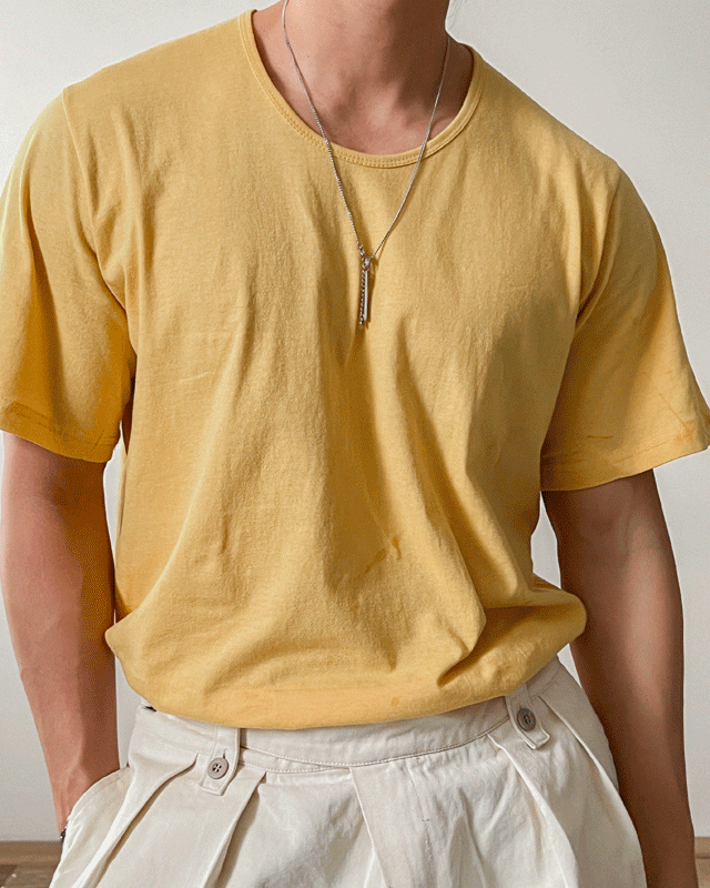 (1+1) Four Seasons U-Neck Short Sleeve T-Shirt