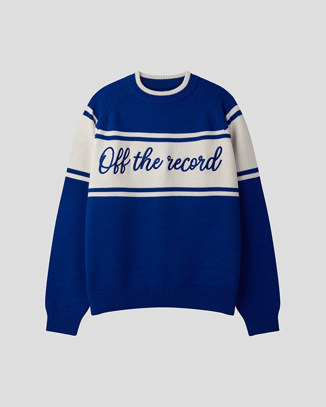 Lettering sweater