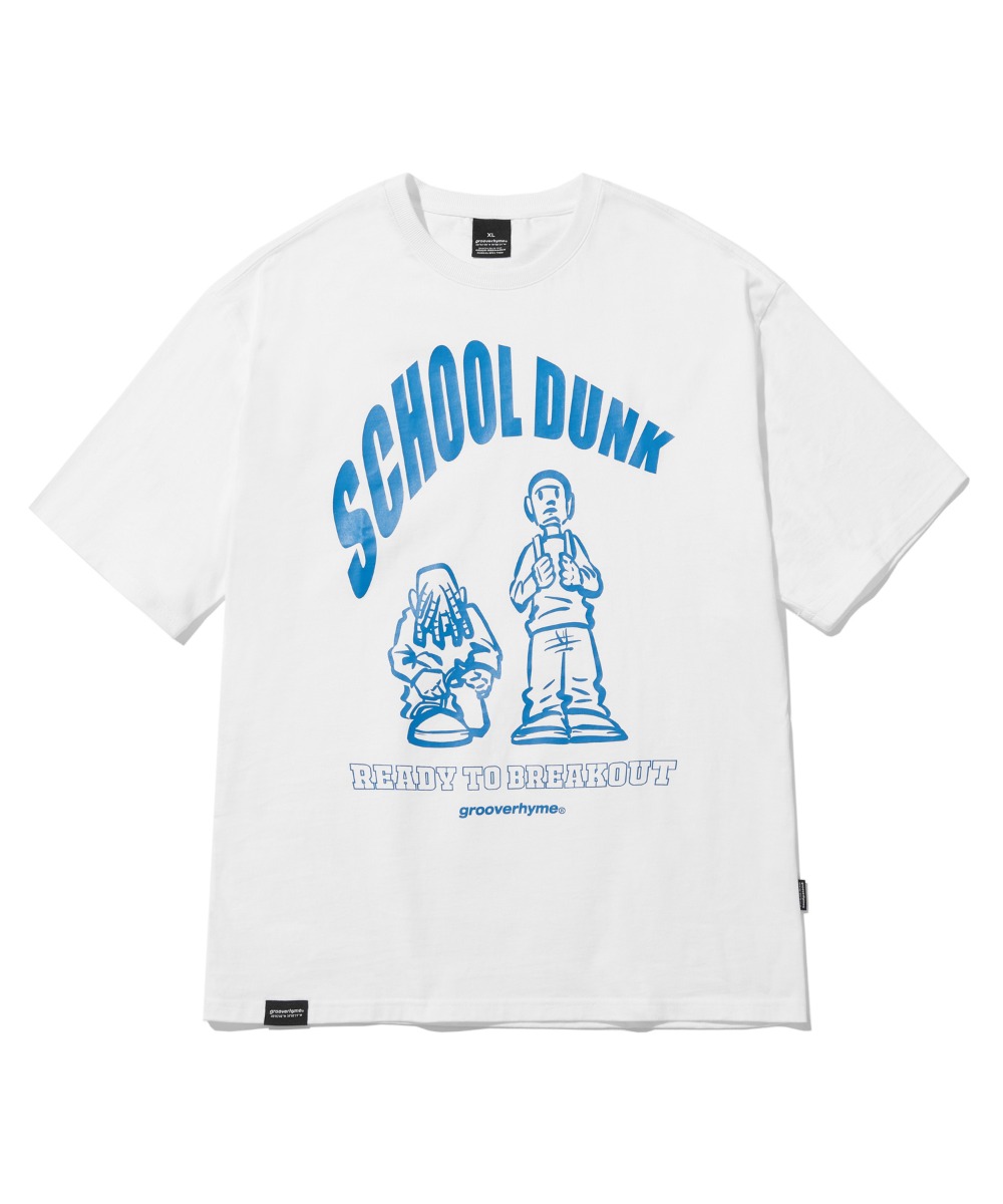 SCHOOL DUNK T-SHIRTS (WHITE) [LRPMCTA432MWHA]