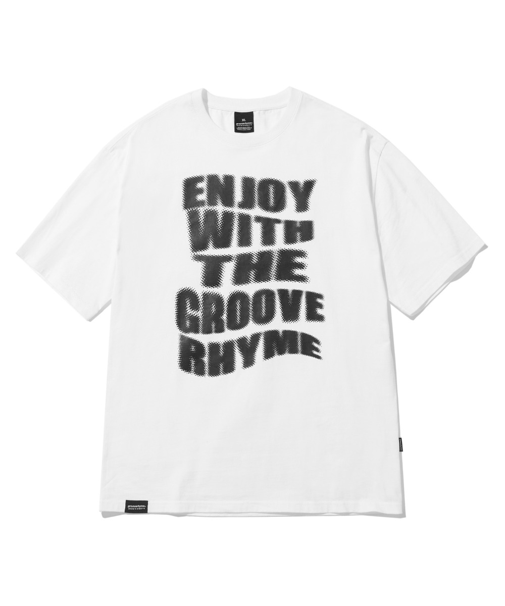 ENJOY GROOVE T-SHIRTS (WHITE) [LRPMCTA437MWHA]