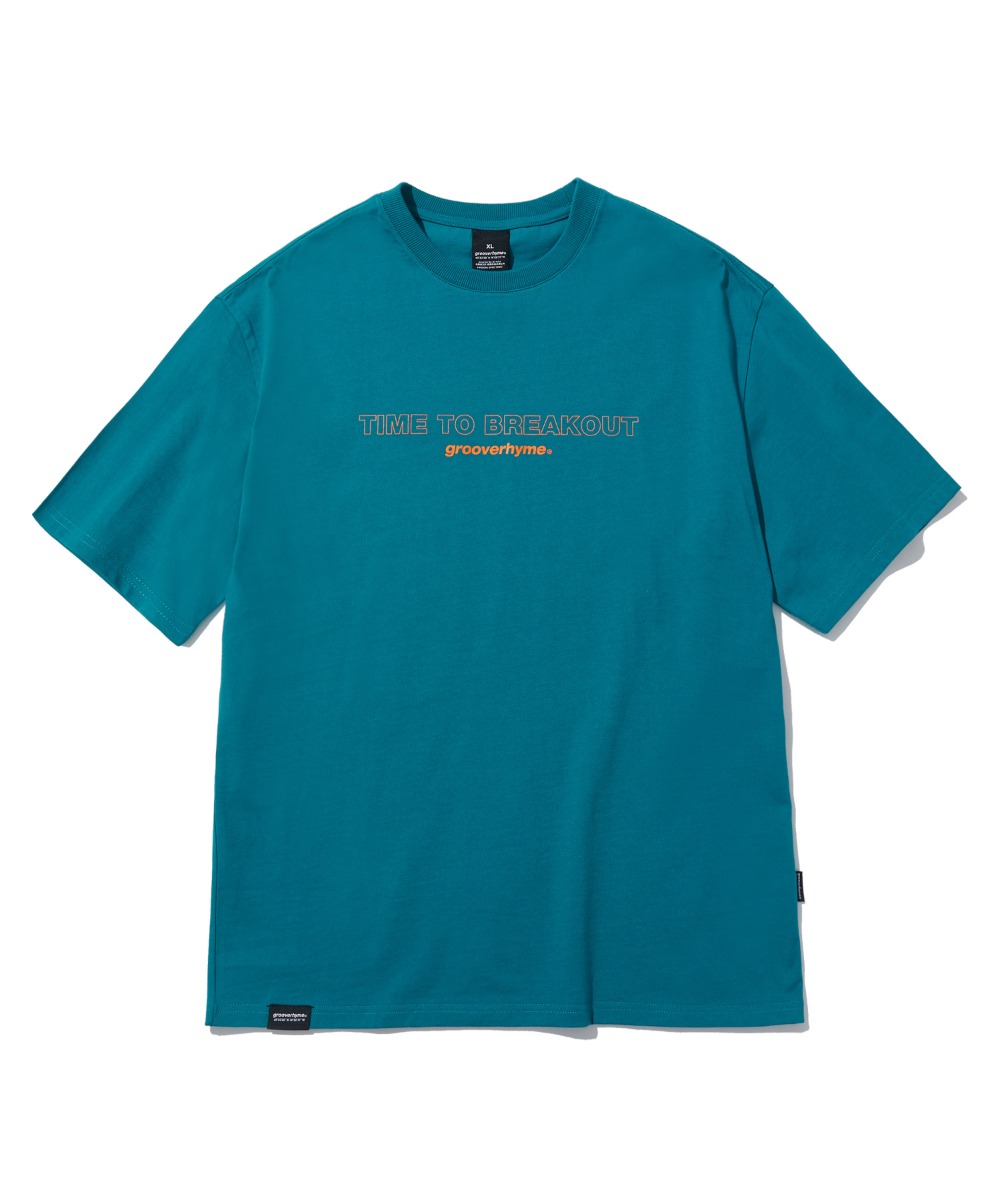 TIME TO BREAKOUT T-SHIRTS (BLUE GREEN) [LRPMCTA435MGRB]