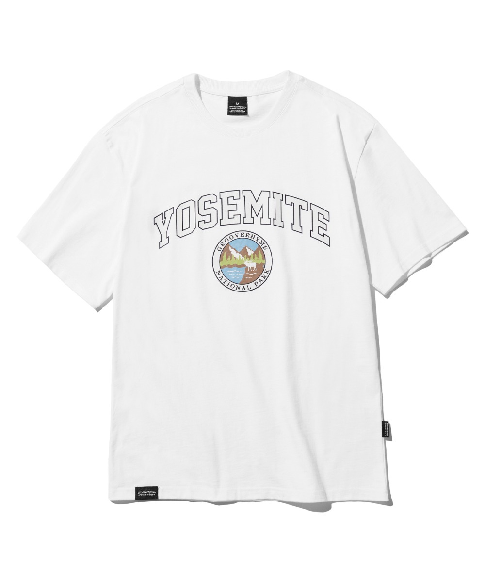 YOSEMITE T-SHIRTS (WHITE) [LRQMCTA418M]