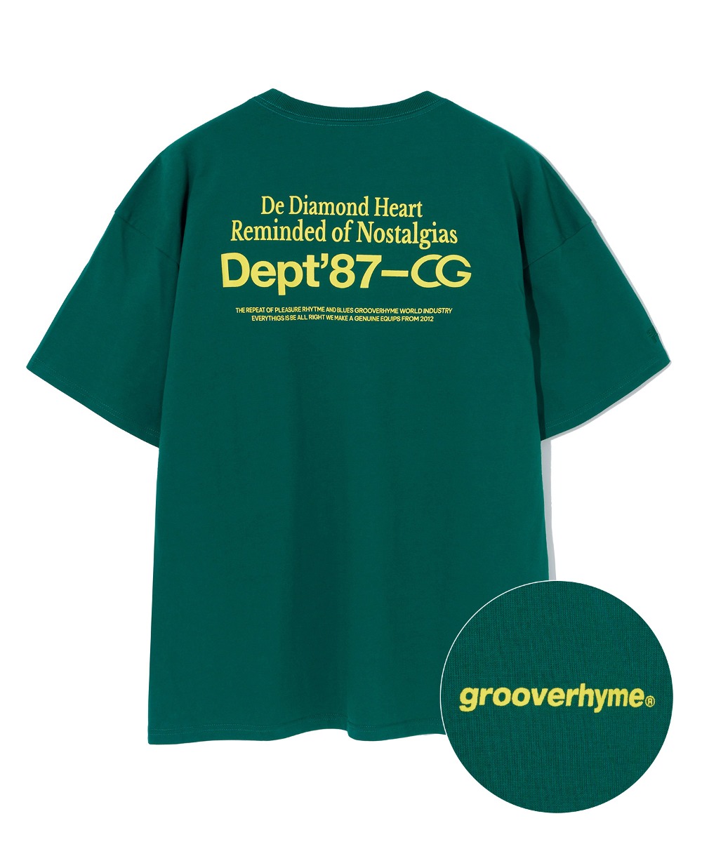 DEPT87-CG T-SHIRTS (LIGHT GREEN) [LRRMCTA345M]