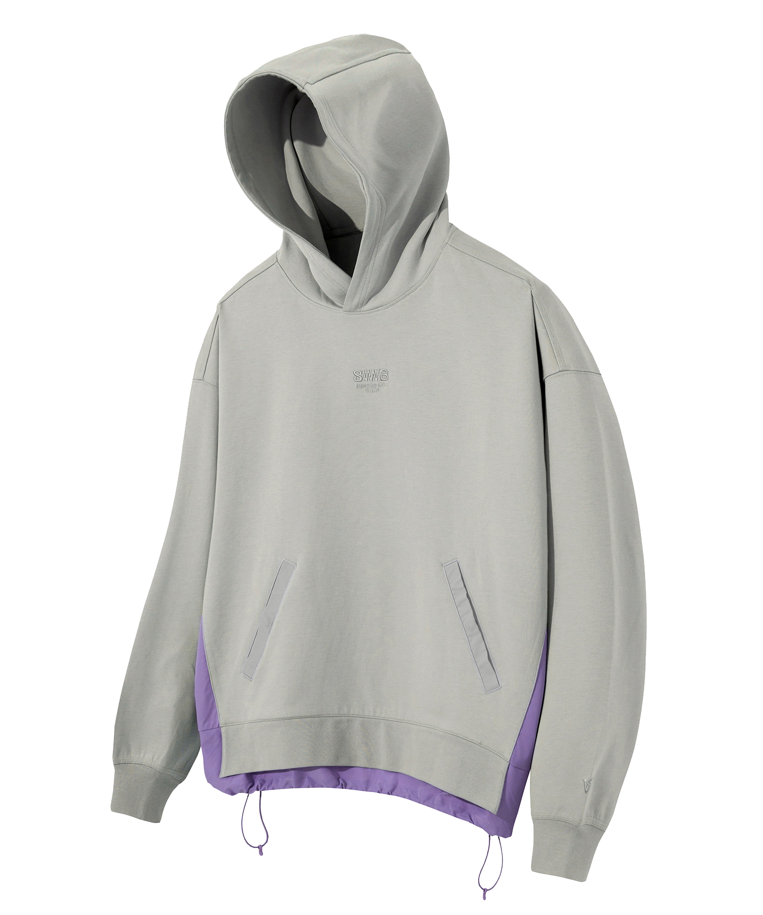 Side Woven Mix Hoodie (Grey) [LSRSCTH105M]