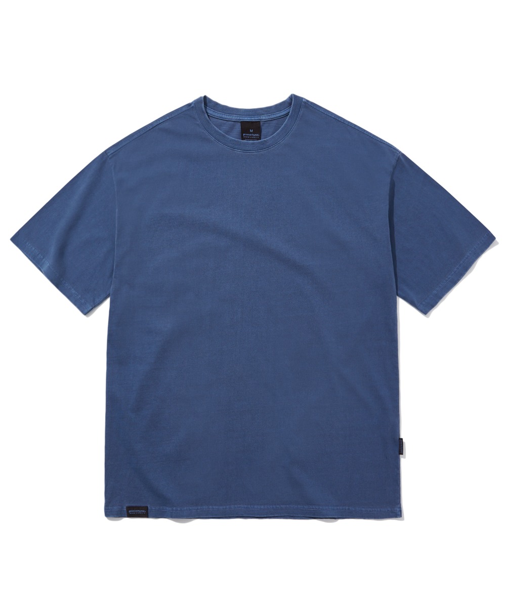 BASIC PIGMENT OVER FIT T-SHIRTS (NAVY) [GTS764I23]