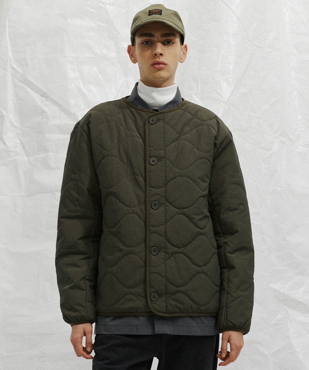 QUILTING PADDED JACKET (KHAKI) [LRQWCUP222M]