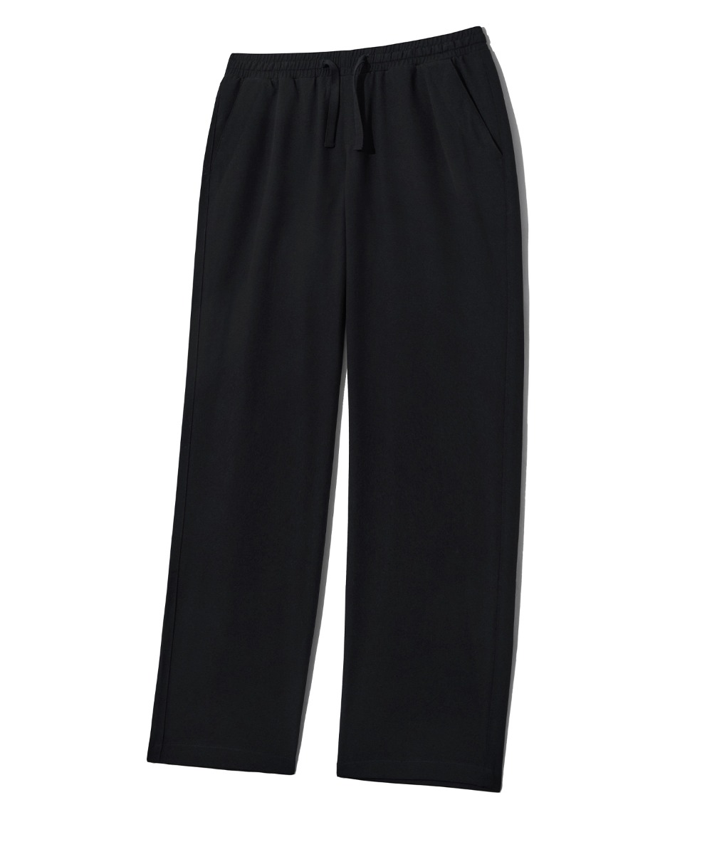 RELAXED WIDE PANTS (BLACK) [LRRSCPA105M]