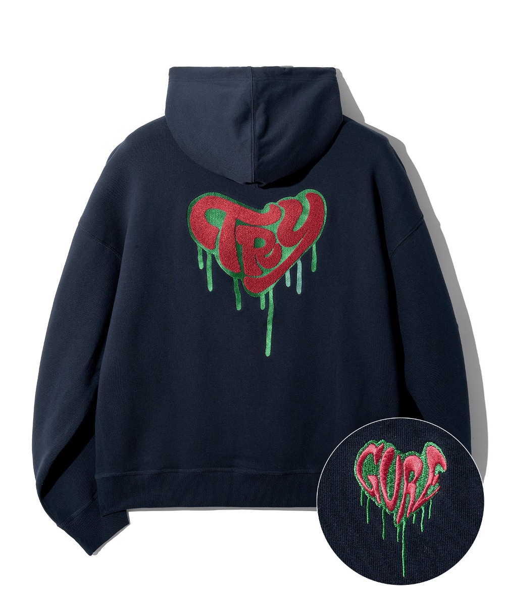 GVRE TRY HEART MELTING HOODIE (NAVY) [LRSFCTH720M]