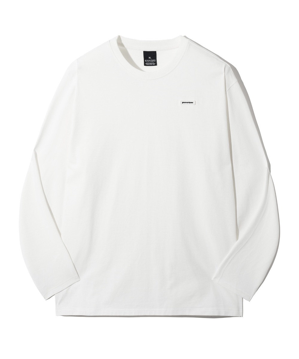 GROOVERHYME BASIC LOGO T-SHIRTS (OFF WHITE) [LRSFCTR757M]
