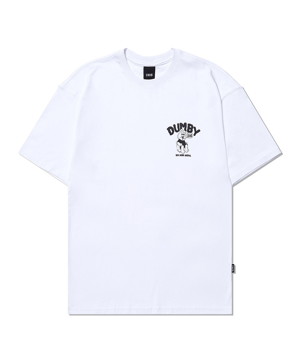 유니) 18수싱글 모노 덤비 티셔츠 (레귤러핏)(화이트) [LSSMCTR795M]