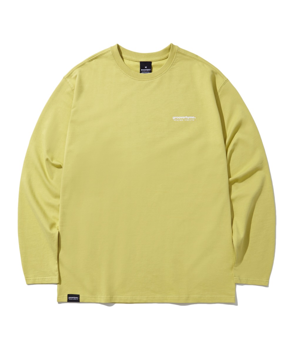 NYC LOCATION LONG SLEEVE T-SHIRTS (OLIVE) [LRSFCTR311M]