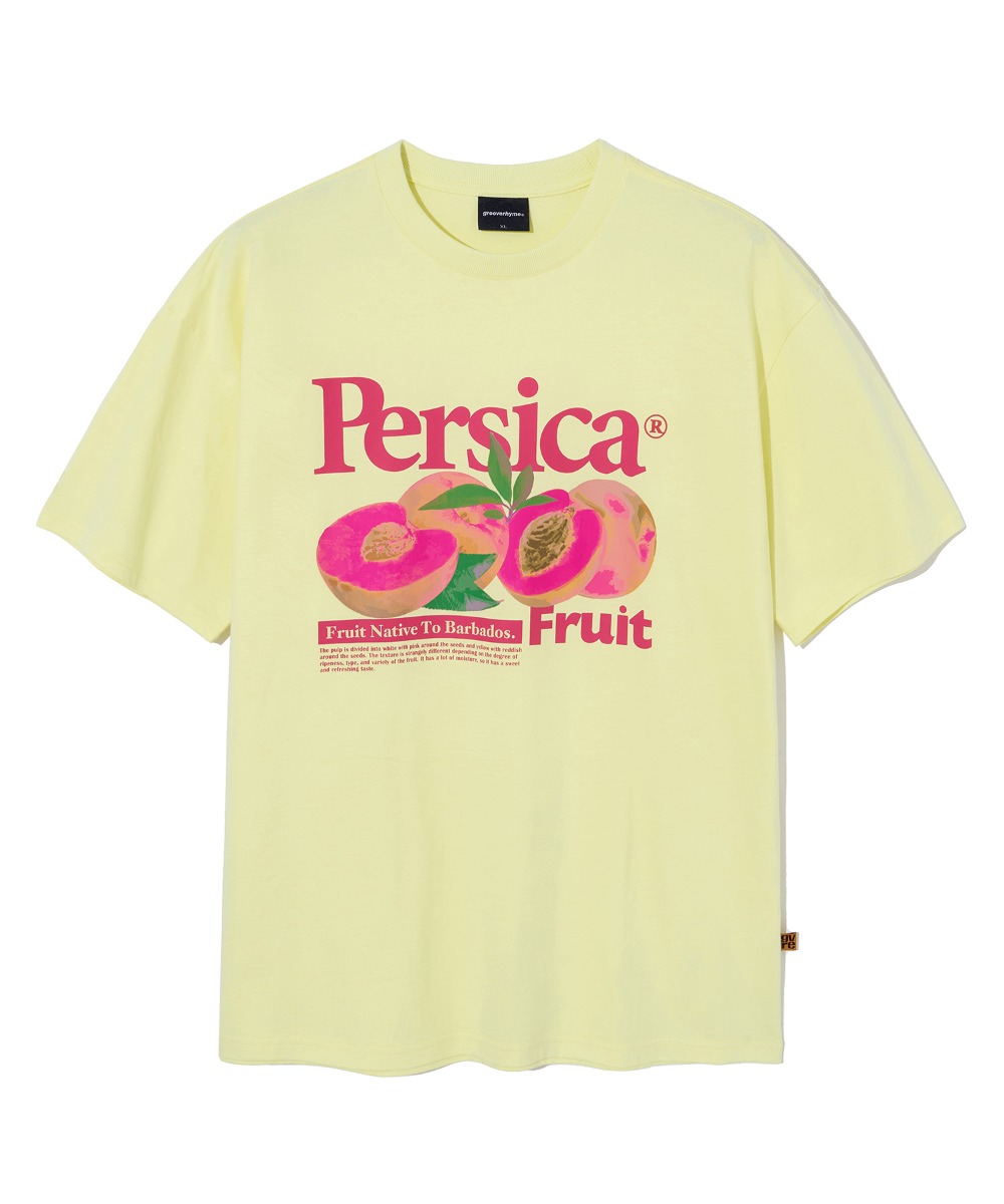 PERSICA PEACHES T-SHIRTS (LIGHT LIME) [LRRMCTA339M]
