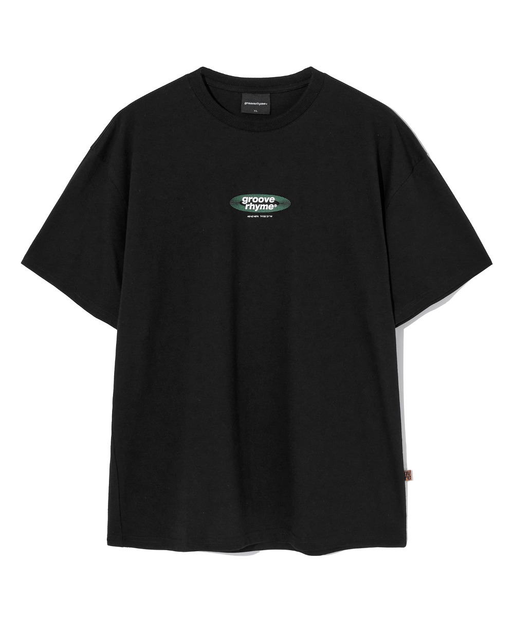 RECORD GROOVERHYME LOGO T-SHIRTS (BLACK) [LRRMCTA348M]