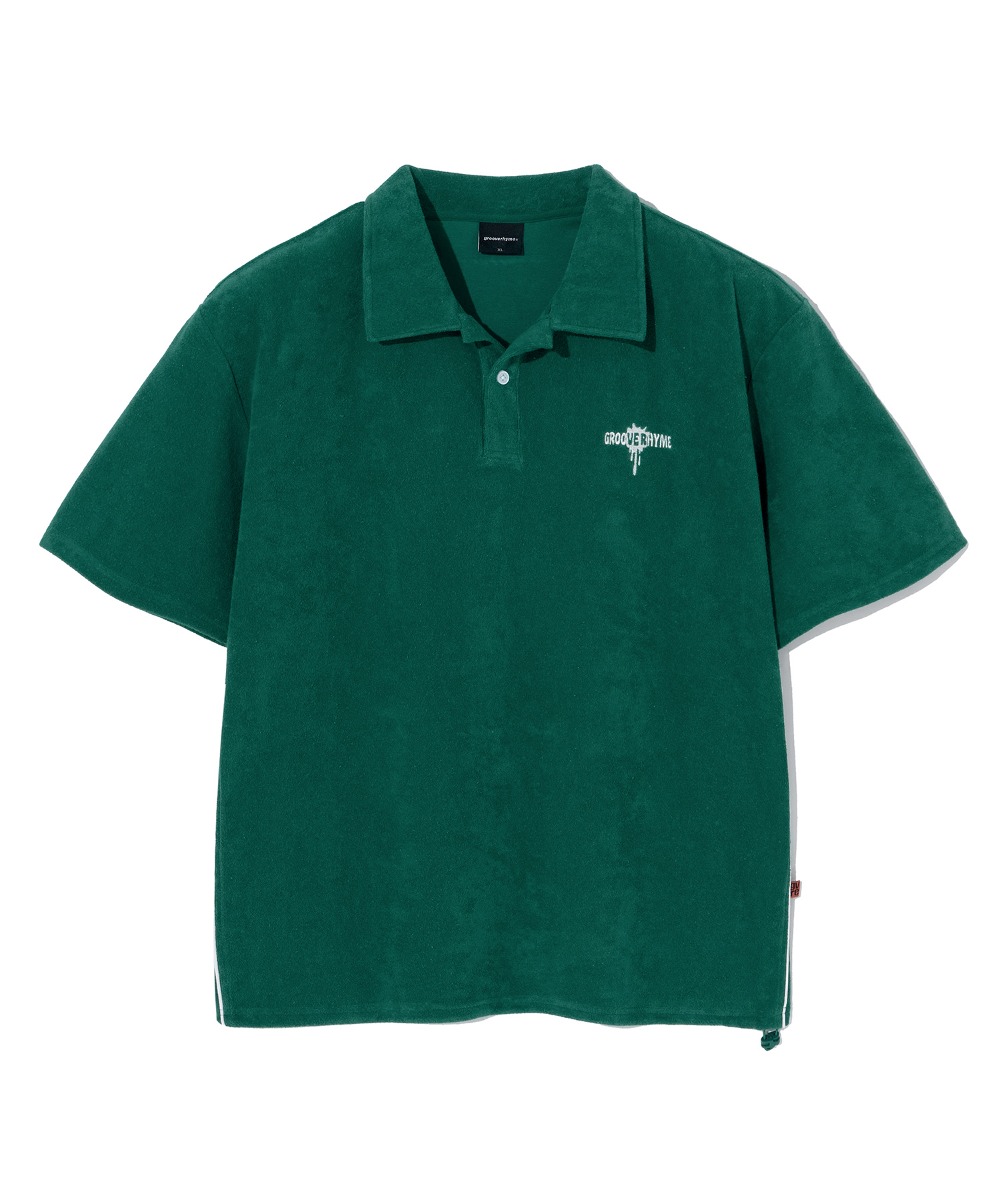 COOL TERRY VACANCE COLLAR T-SHIRTS (GREEN) [LRRMCTC327M]