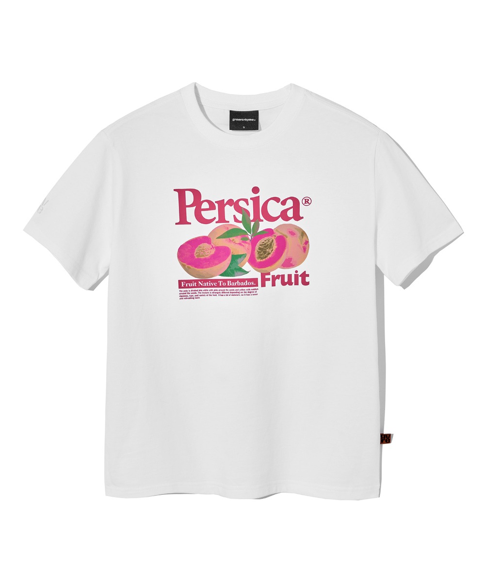 (W) PERSICA PEACHES T-SHIRTS (WHITE) [LRRMCTA339M]