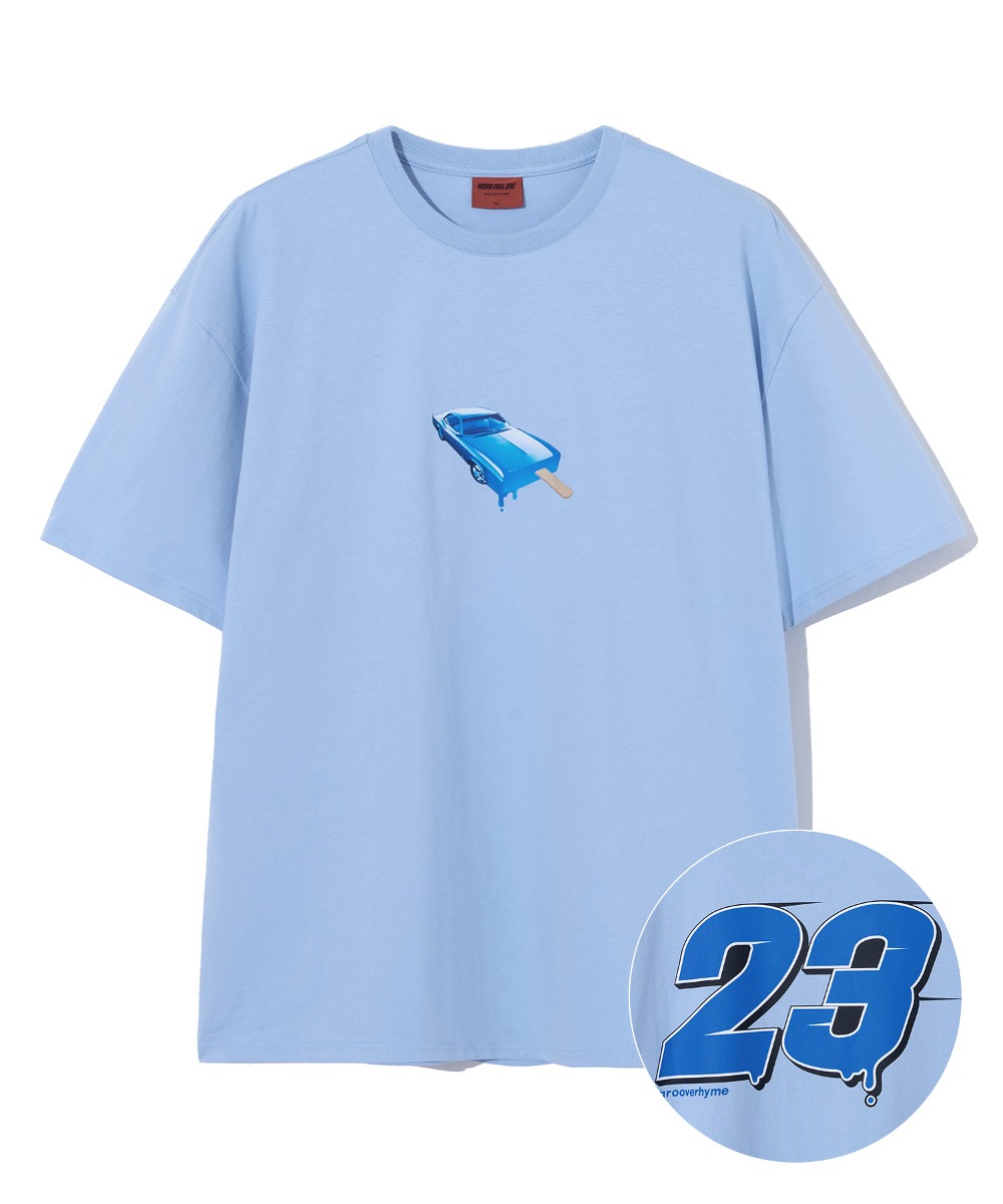 ICE CAR 23 GRAPHIC T-SHIRTS (BLUE SKY) [LRRMCTA368M]