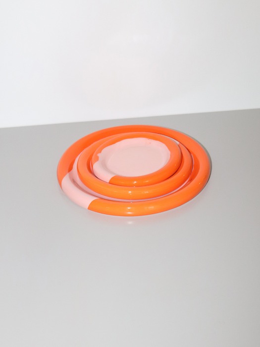 Ring Plate - Orange &amp; Pink