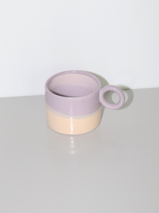 Ring Mug - Violet &amp; Beige