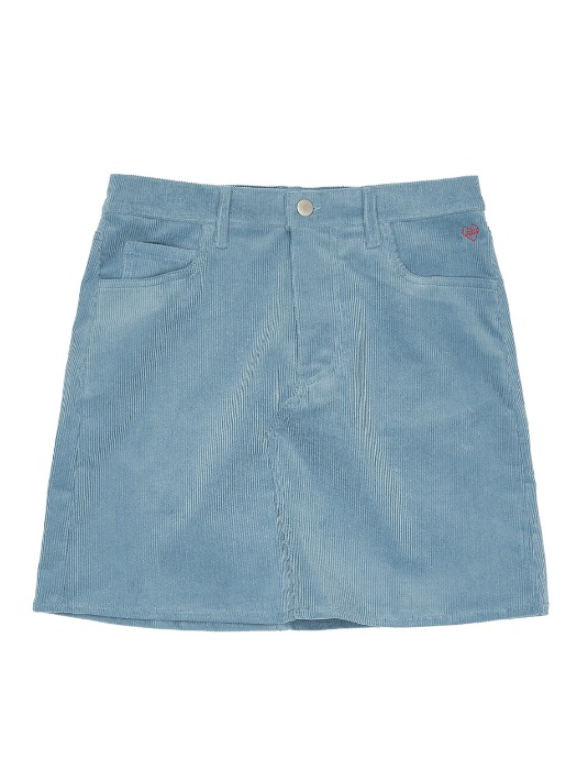 60&#039;s Corduroy Miniskirt - Blue