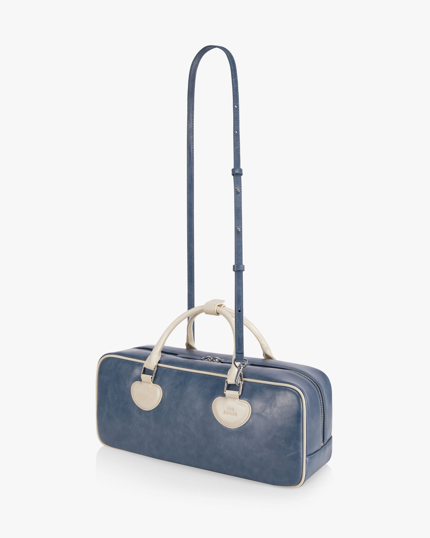 ◇FIND KAPOOR◇ Heart Double Bag 37 Crinkled Blue Ivory FINDKAPOOR - EN