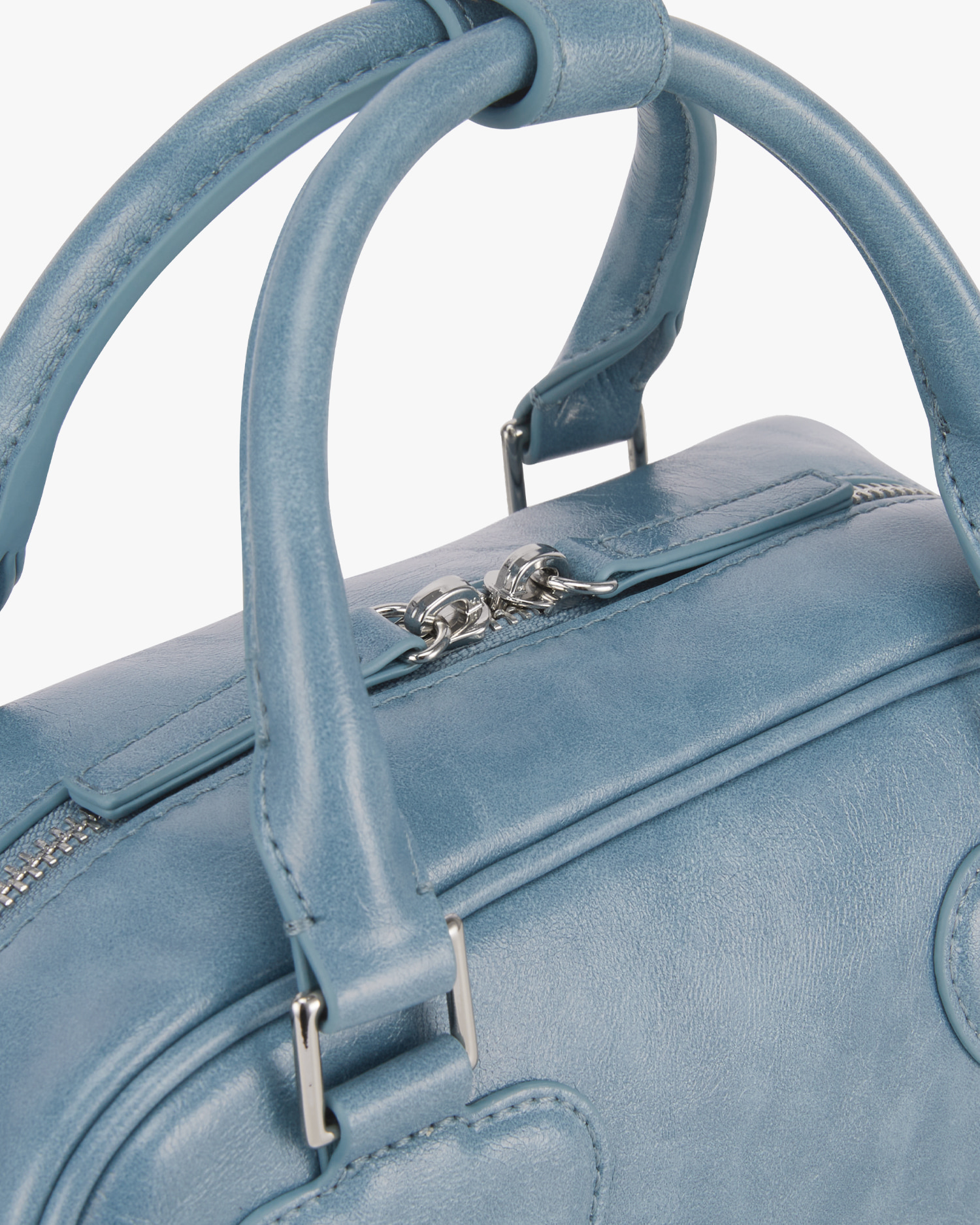 【FIND KAPOOR】HEART BLOCK BAG 22 CRINKLED - BLUE FINDKAPOOR - EN