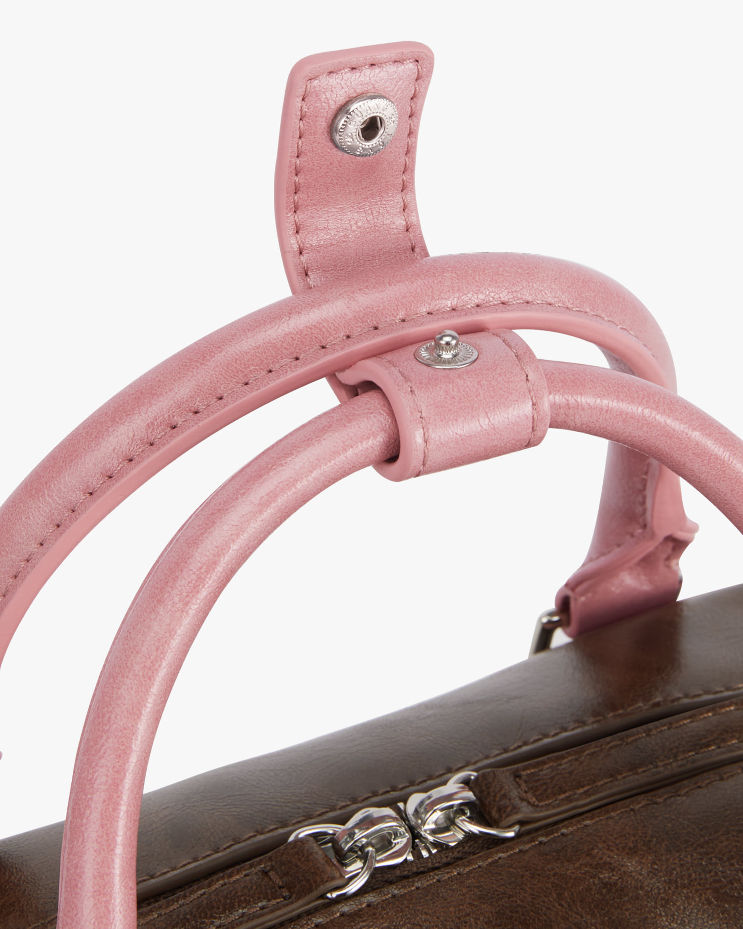 [FIND KAPOOR] HEART BLOCK BAG 22 CRINKLED BROWN PINK /税込み FINDKAPOOR - EN