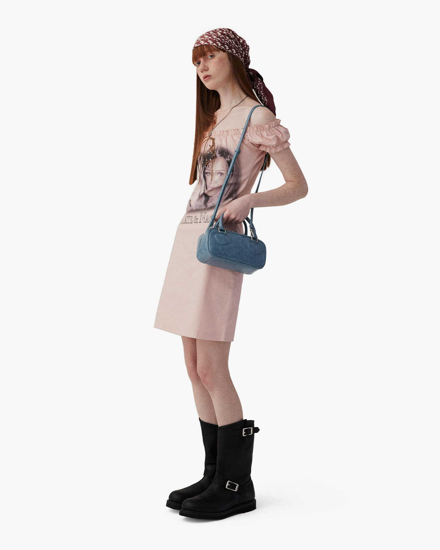 [FINDKAPOOR] HEART BLOCK BAG 22 CRINKLED ショルダーバッグ FINDKAPOOR - EN