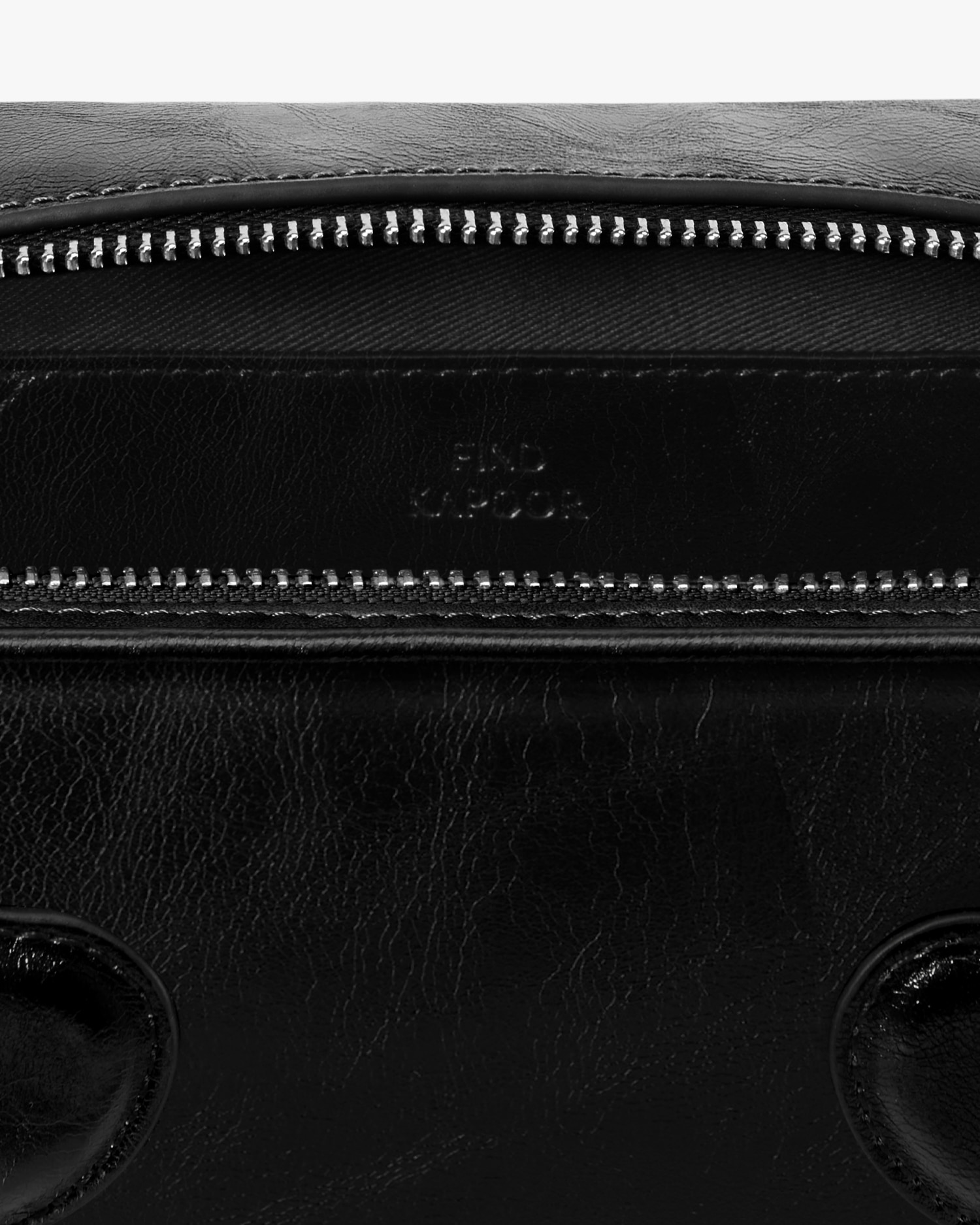 【FIND KAPOOR】HEART BLOCK BAG 22 CRINKLED - BLACK FINDKAPOOR - EN