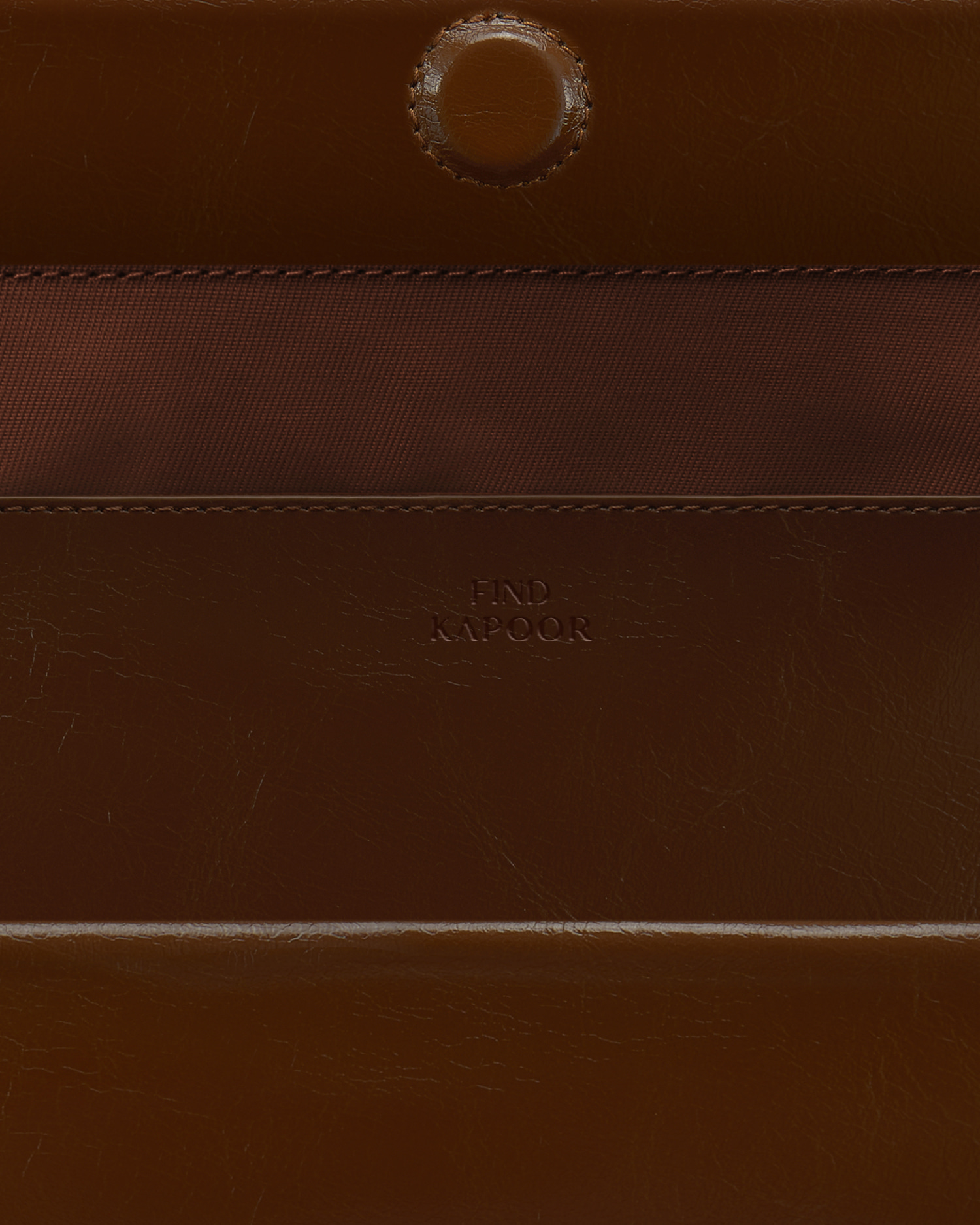 ◇FIND KAPOOR◇ Belt overbag 35 crinkled brown FINDKAPOOR - EN