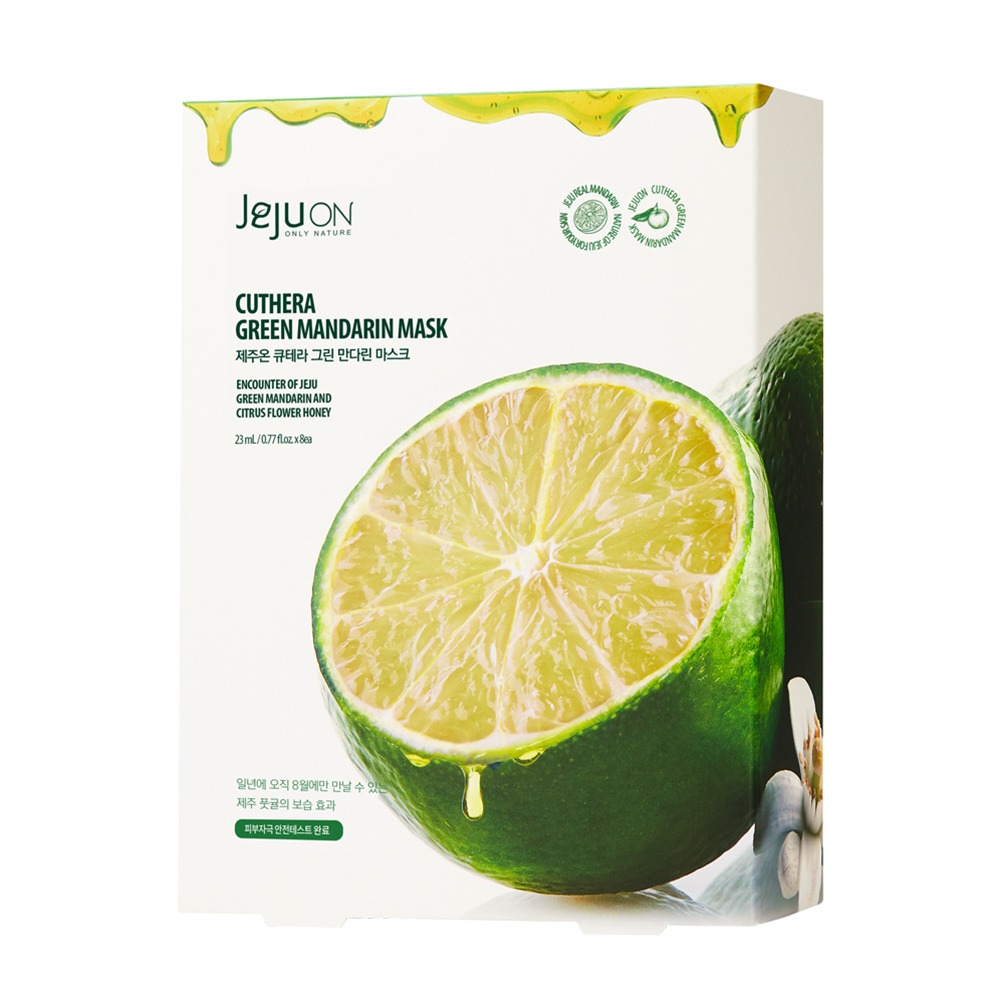 JEJUON Cuthera Green Mandarin Mask Pack 23mL*8EA