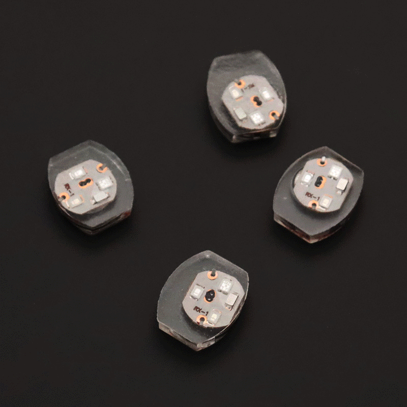 반응 LED칩 사각모양 투명레진 납작 터치칩 방수형