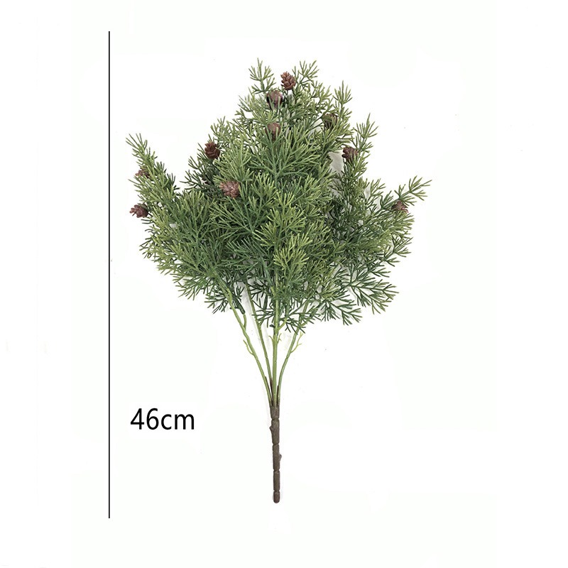 조화 소나무가지 솔방울 46cm 6724