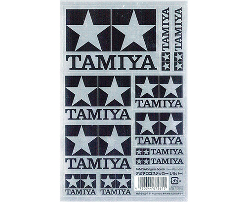 [67261]Tamiya Logo Stickers 메탈 Silver  (로고 스티커세트)