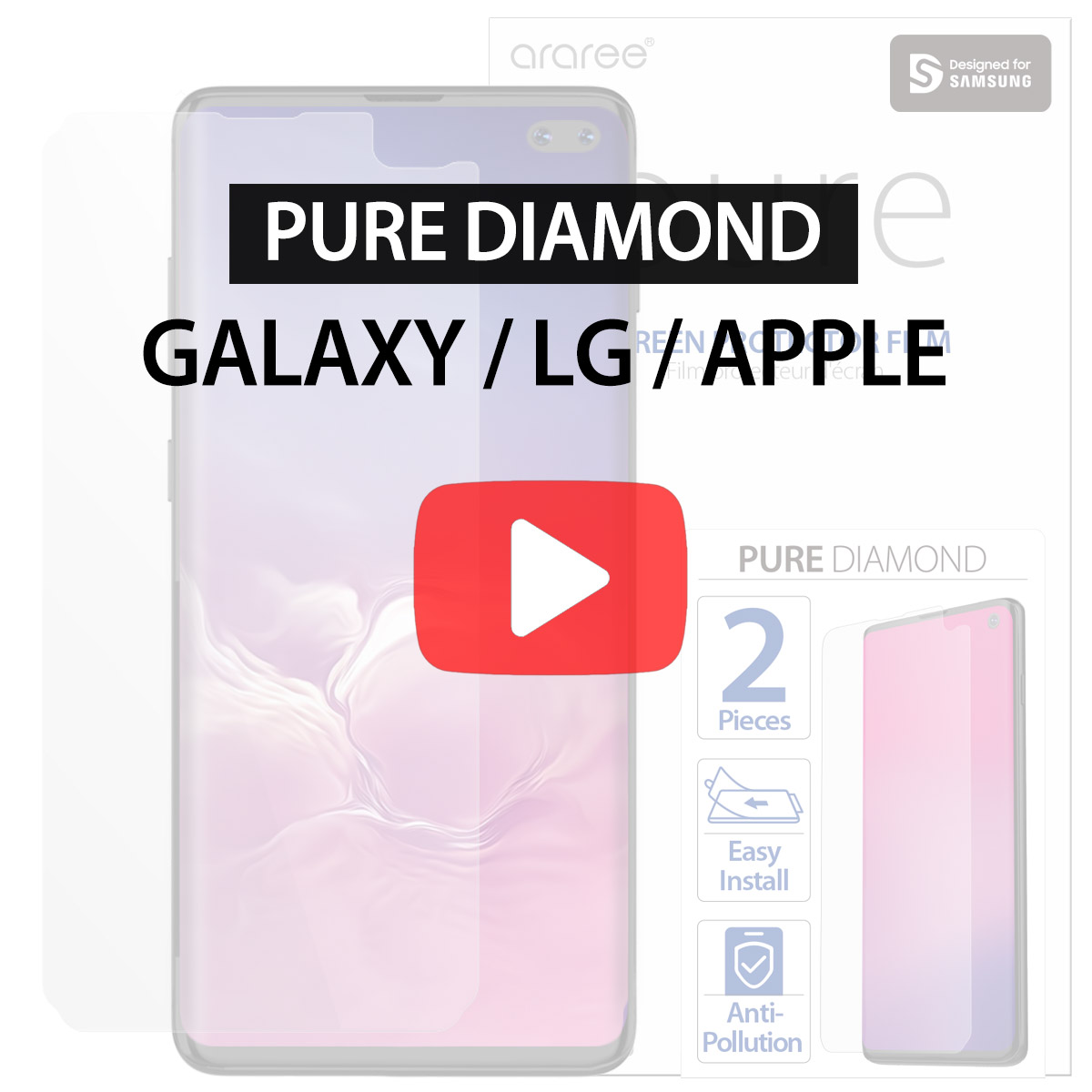 [araree] Pure Diamond for Galaxy / LG / APPLE
