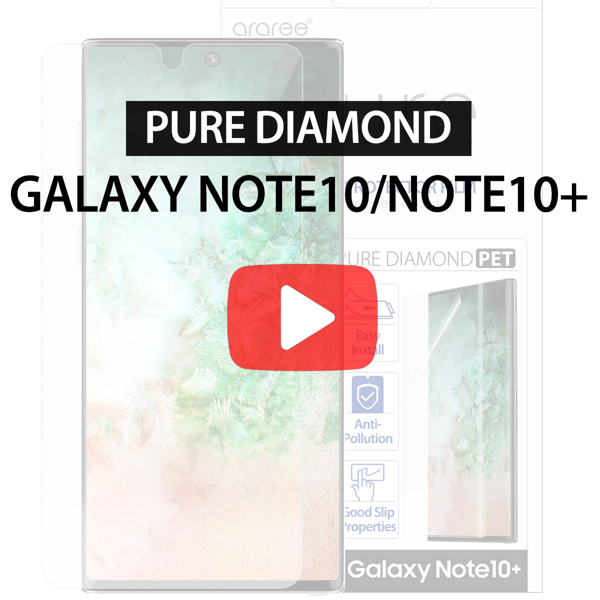 [araree] Pure Diamond for Galaxy Note10/Note10+
