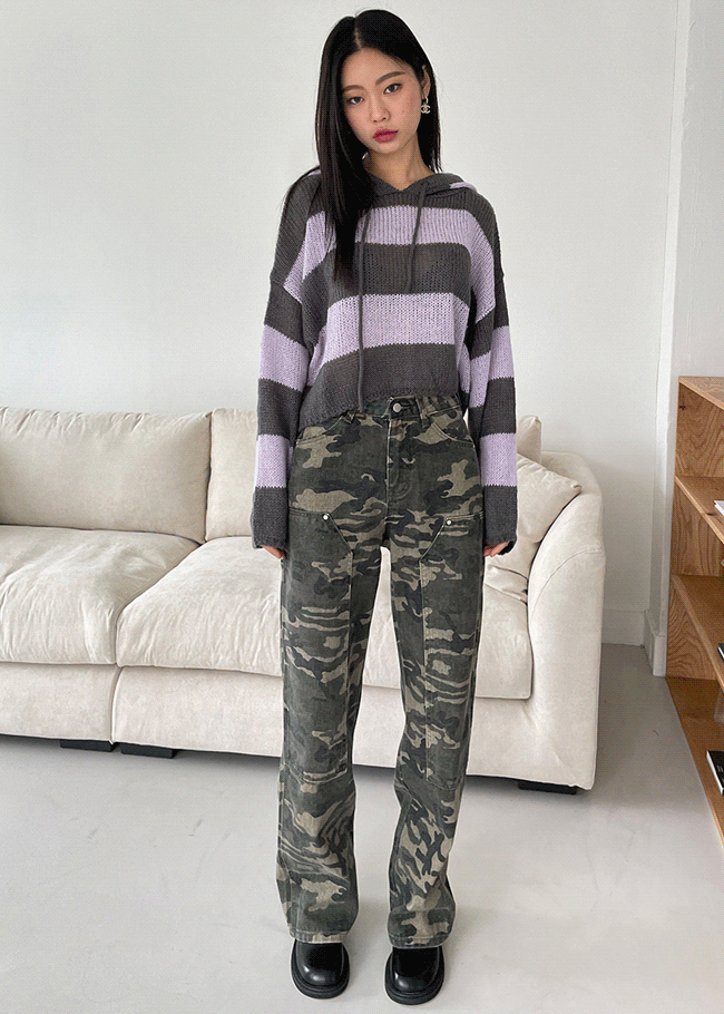 Camouflage Pattern Baggy Pants