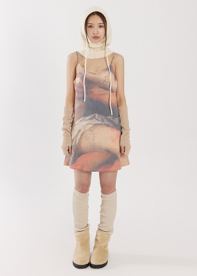 Art Print Mini Dress