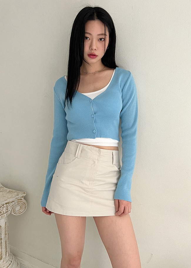 Basic Cotton Mini Skirt