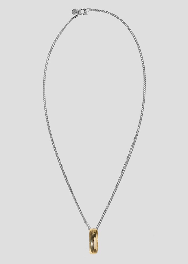 DARKVICTORY寬版圓環綴飾項鍊