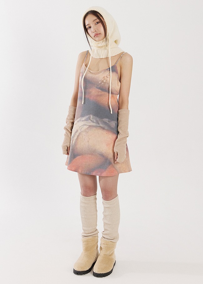 Art Print Mini Dress