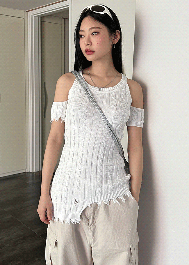 DARKVICTORY麻花紋短洋裝