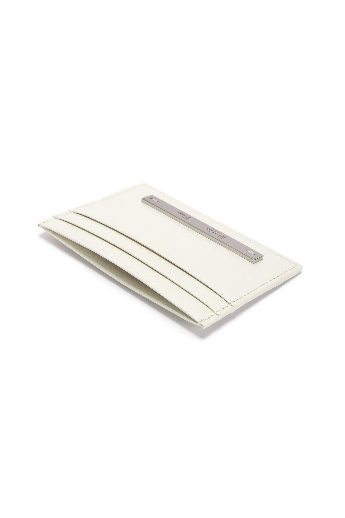 ●Matin Kim●GLOSSY CARD WALLET IN IVORY GLOSSY CARD WALLET IN IVORY - MATINKIM