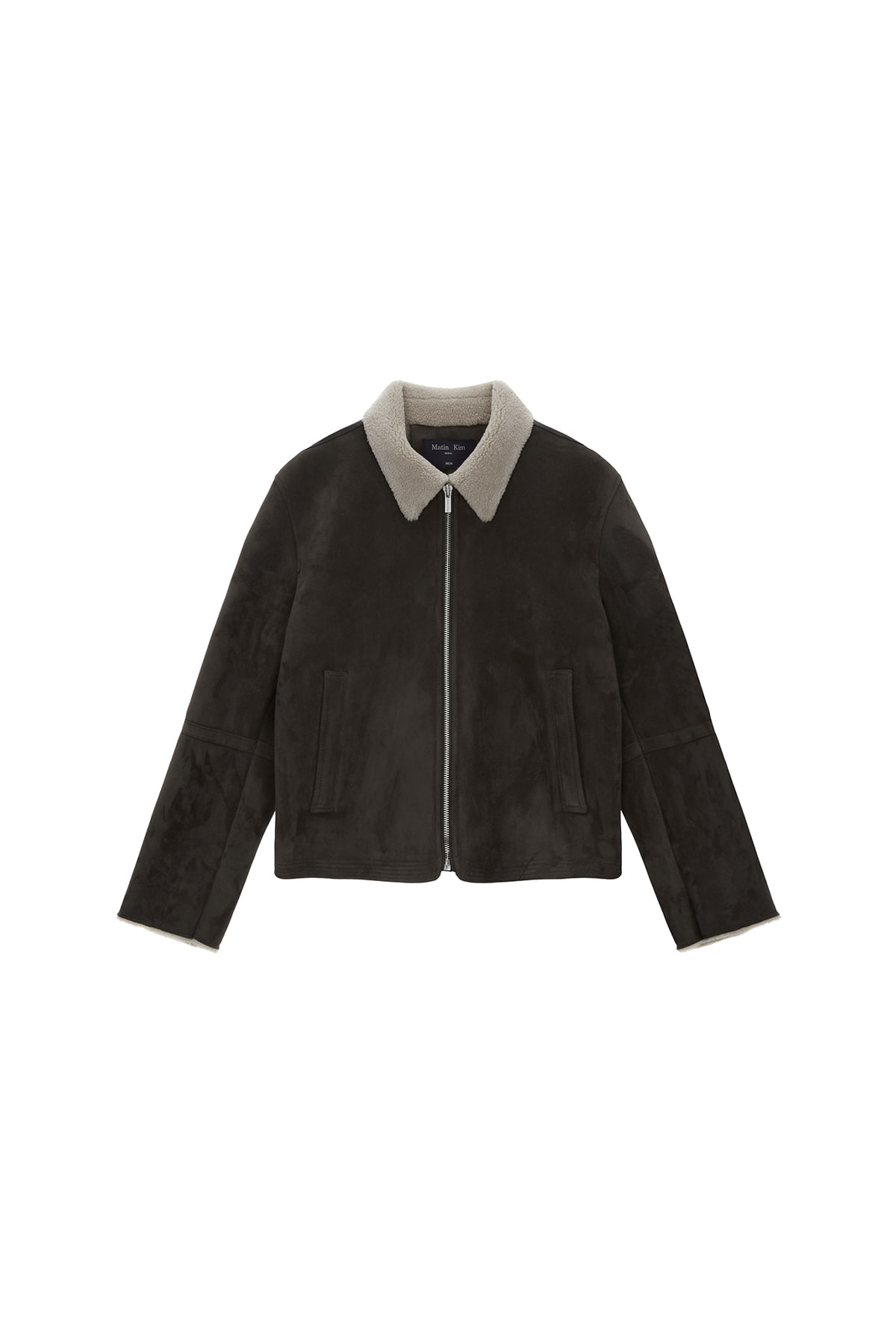 FUR POINT SUEDE MUSTANG JUMPER FOR MEN IN KHAKI - MATINKIM