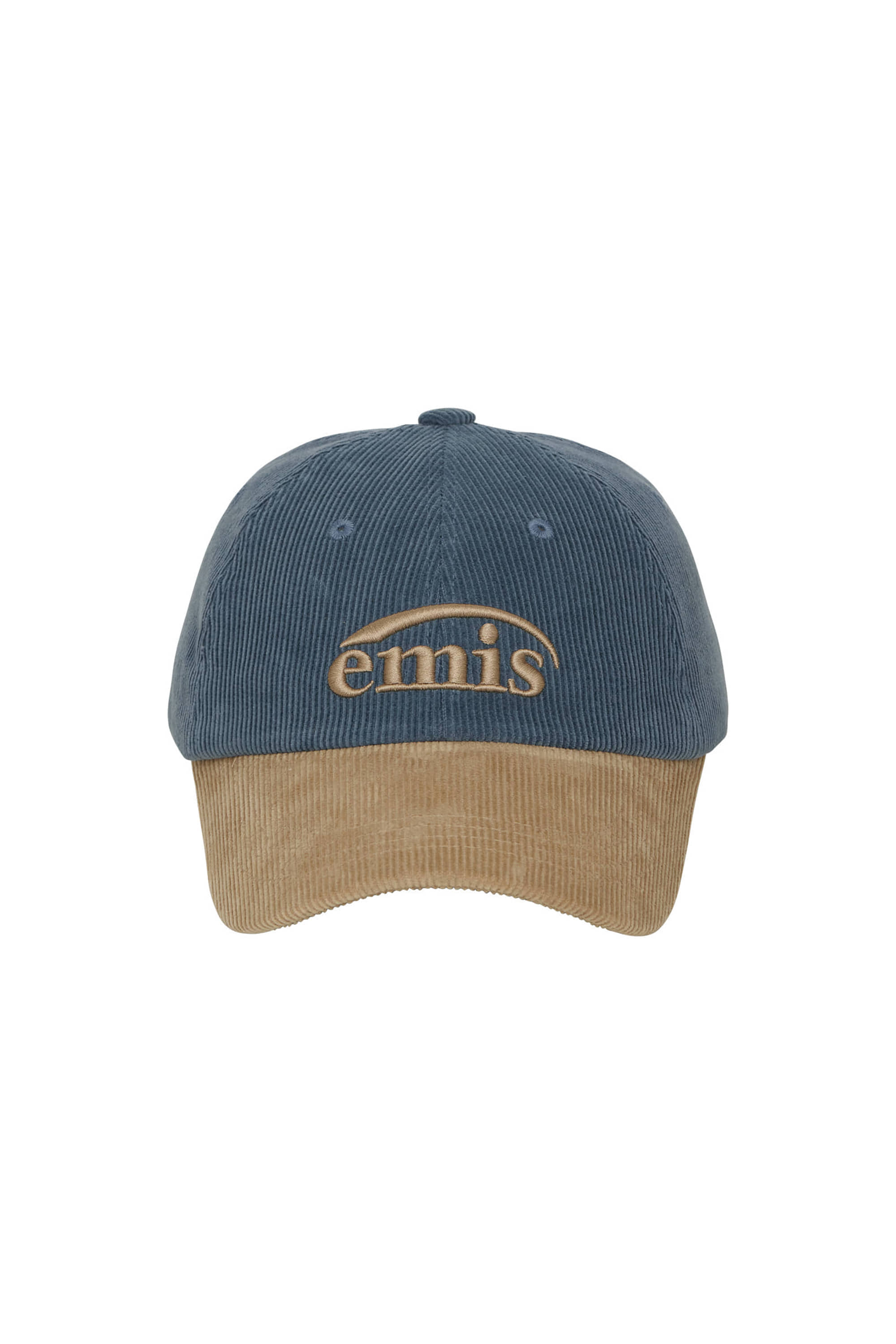 CORDUROY TWO-TONE BALL CAP-BLUE