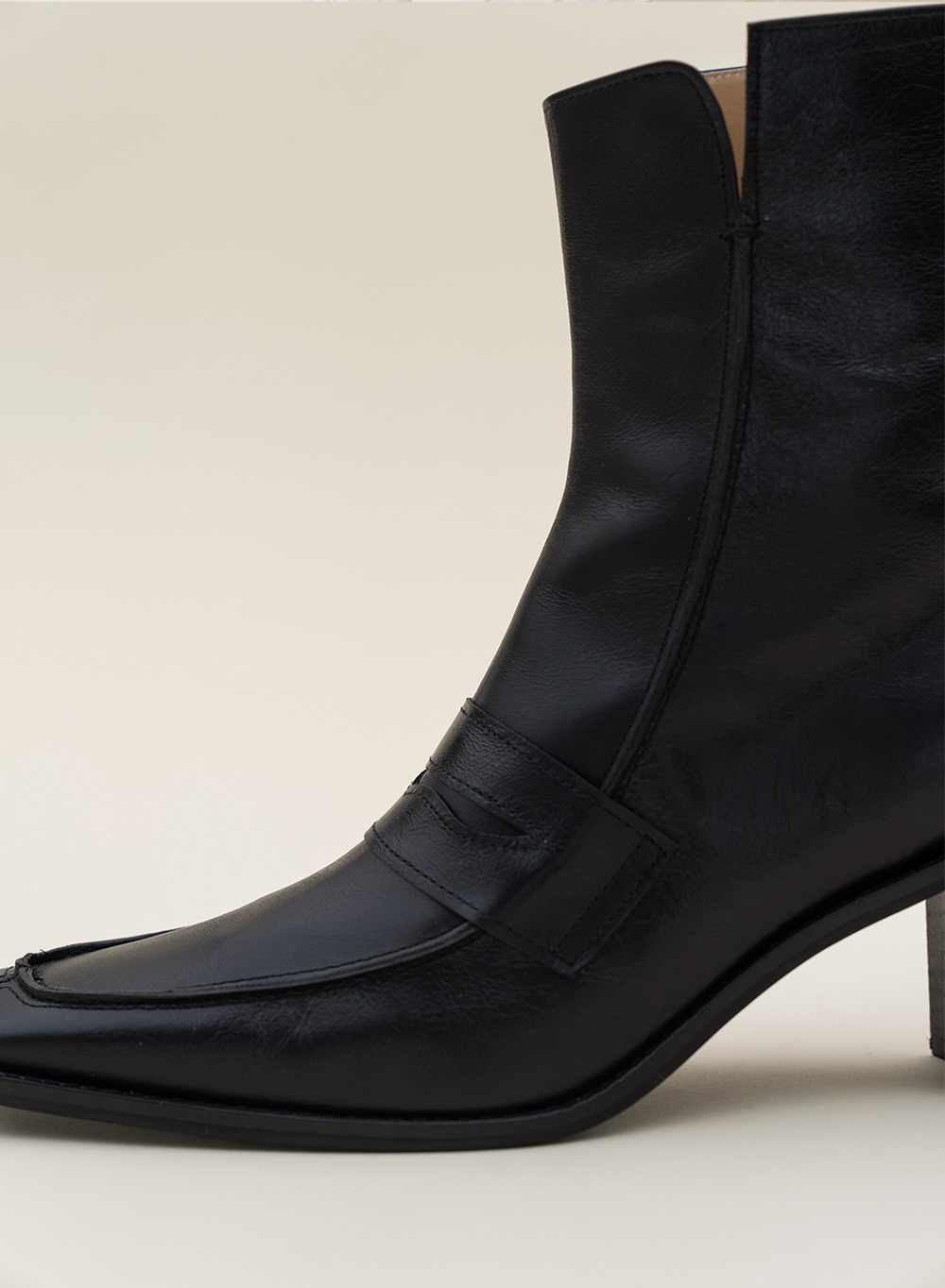Raw Ankle Boots Black
